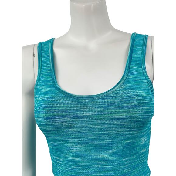 Torn‎ by Ronny Kobo Dress Womens Small Fit & Flare Skater Mini Blue Ribbed Knit - Picture 2 of 9